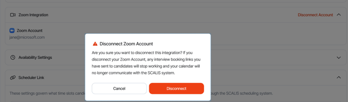 Disconnect Zooom