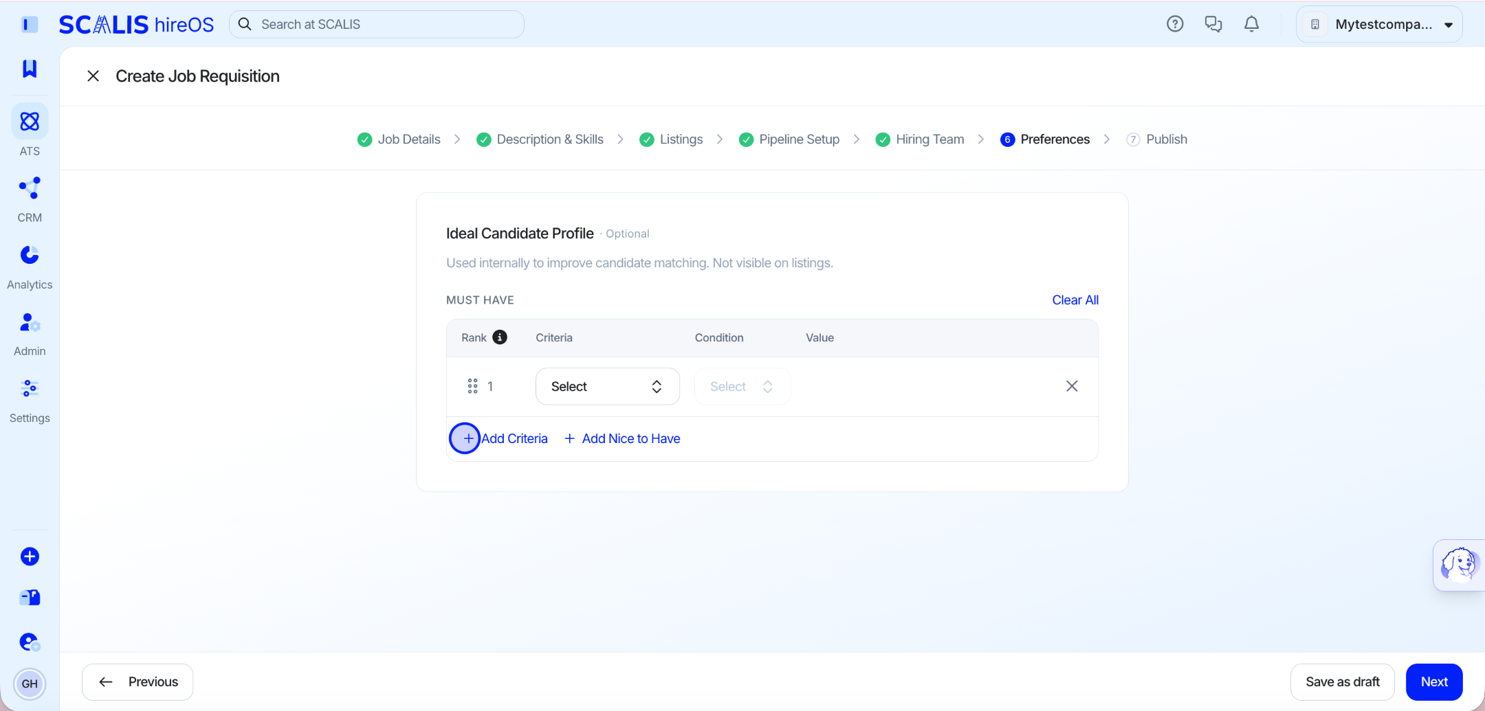 Defining your ideal candidate profile